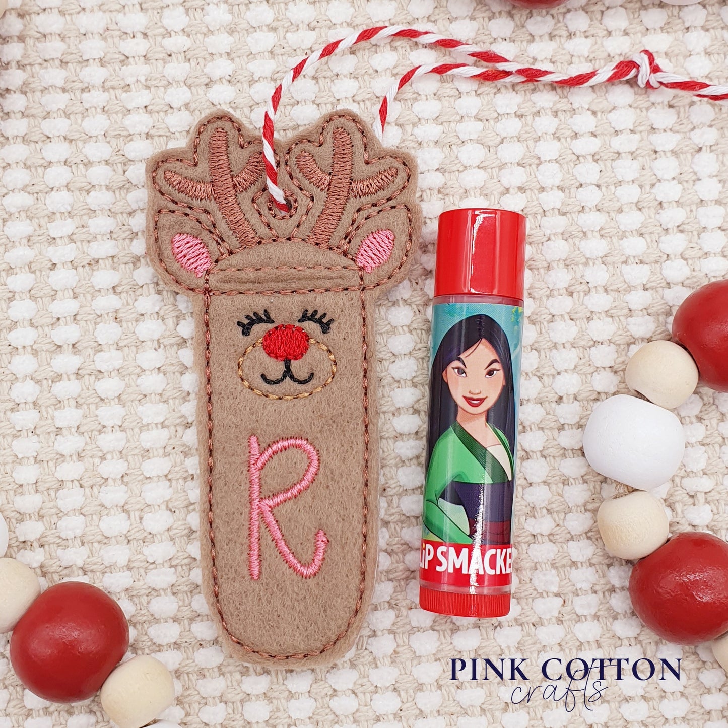 Reindeer Chapstick Holder Ornament